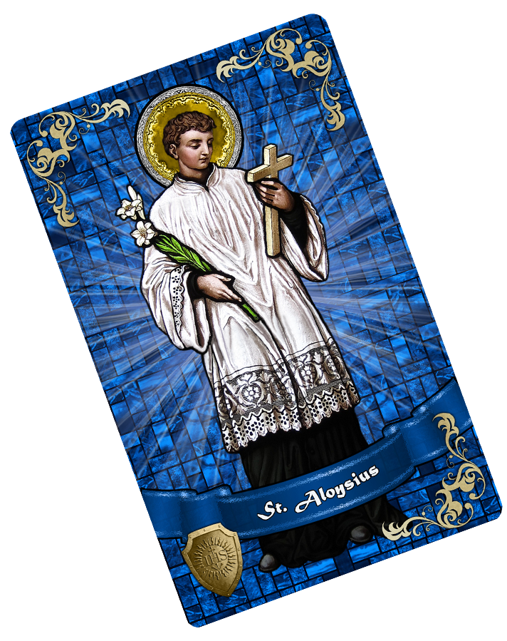 St. Aloysius Gonzaga card